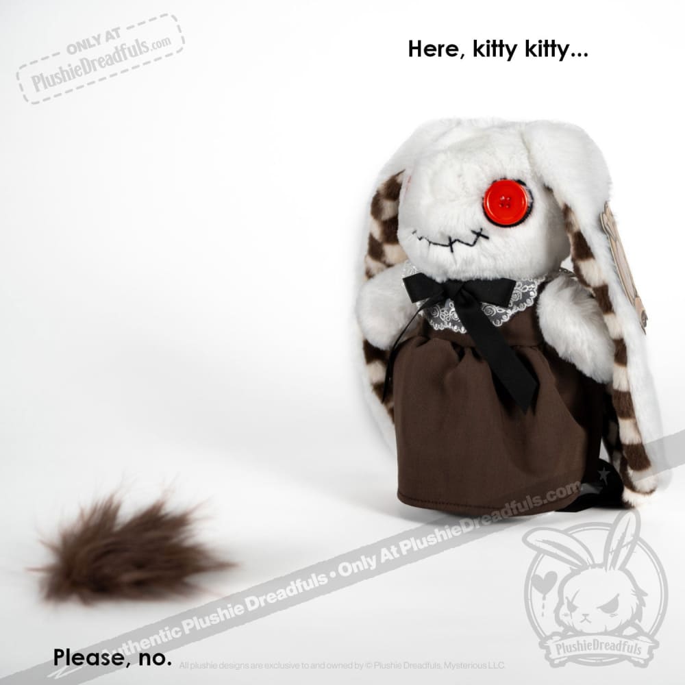Plushie Dreadfuls 辰年限定　ぬいぐるみ　白 Plushie Dreadfuls - Trichotillomania Rabbit - Plush Stuffed Animal
