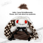 Plushie Dreadfuls - Trichotillomania Rabbit Plush Stuffed Animal Plush