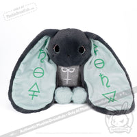 Load image into Gallery viewer, Plushie Dreadfuls - Trust Issues Bunny Grey Edition Plush Stuffed Animal Plush
