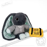 Load image into Gallery viewer, Plushie Dreadfuls - Trust Issues Bunny Grey Edition Plush Stuffed Animal Plush
