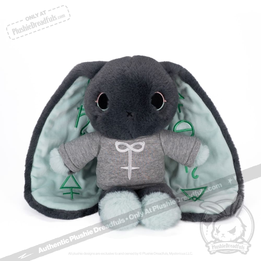 Plushie Dreadfuls - Trust Issues Bunny Grey Edition Plush Stuffed Animal Plush