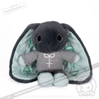 Load image into Gallery viewer, Plushie Dreadfuls - Trust Issues Bunny Grey Edition Plush Stuffed Animal Plush
