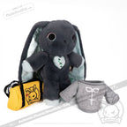 Plushie Dreadfuls - Trust Issues Bunny Grey Edition Plush Stuffed Animal Plush