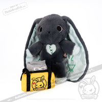 Load image into Gallery viewer, Plushie Dreadfuls - Trust Issues Bunny Grey Edition Plush Stuffed Animal Plush
