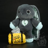 Load image into Gallery viewer, Plushie Dreadfuls - Trust Issues Bunny Grey Edition Plush Stuffed Animal Plush

