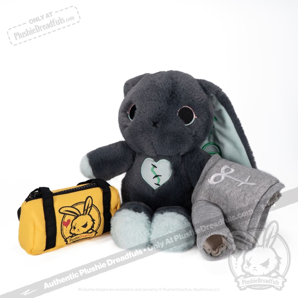 Plushie Dreadfuls - Trust Issues Bunny Grey Edition Plush Stuffed Animal Plush