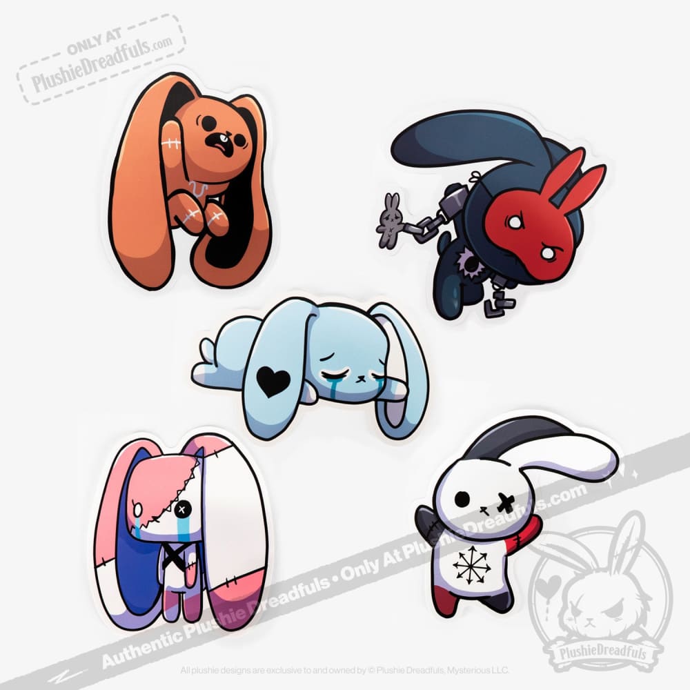Plushie Dreadfuls Vinyl Sticker Pack Vol. 1 Sticker