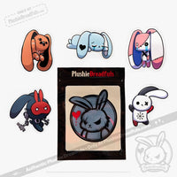 Load image into Gallery viewer, Plushie Dreadfuls Vinyl Sticker Pack Vol. 1 Sticker
