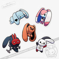 Load image into Gallery viewer, Plushie Dreadfuls Vinyl Sticker Pack Vol. 1 Sticker
