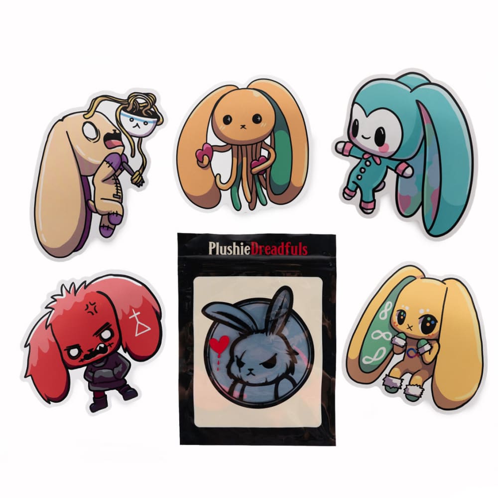 Plushie Dreadfuls Vinyl Sticker Pack Vol. 2 Sticker