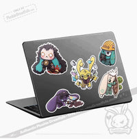 Load image into Gallery viewer, Plushie Dreadfuls Vinyl Sticker Pack Vol. 3 - Buns At Work sticker
