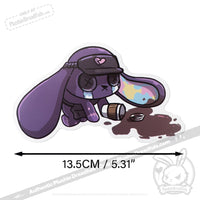 Load image into Gallery viewer, Plushie Dreadfuls Vinyl Sticker Pack Vol. 3 - Buns At Work sticker
