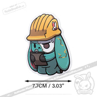 Load image into Gallery viewer, Plushie Dreadfuls Vinyl Sticker Pack Vol. 3 - Buns At Work sticker
