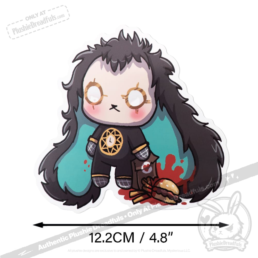 Plushie Dreadfuls Vinyl Sticker Pack Vol. 3 - Buns At Work sticker
