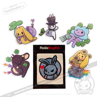 Load image into Gallery viewer, Plushie Dreadfuls Vinyl Sticker Pack Vol. 4 - Lucky Buns sticker
