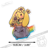 Load image into Gallery viewer, Plushie Dreadfuls Vinyl Sticker Pack Vol. 4 - Lucky Buns sticker
