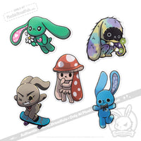 Load image into Gallery viewer, Plushie Dreadfuls Vinyl Sticker Pack Vol. 5 - Daydreaming Pack sticker
