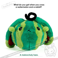 Load image into Gallery viewer, Plushie Dreadfuls - Watermelon Rabbit Plush Stuffed Animal Toy
