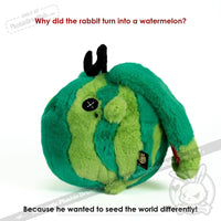 Load image into Gallery viewer, Plushie Dreadfuls - Watermelon Rabbit Plush Stuffed Animal Toy
