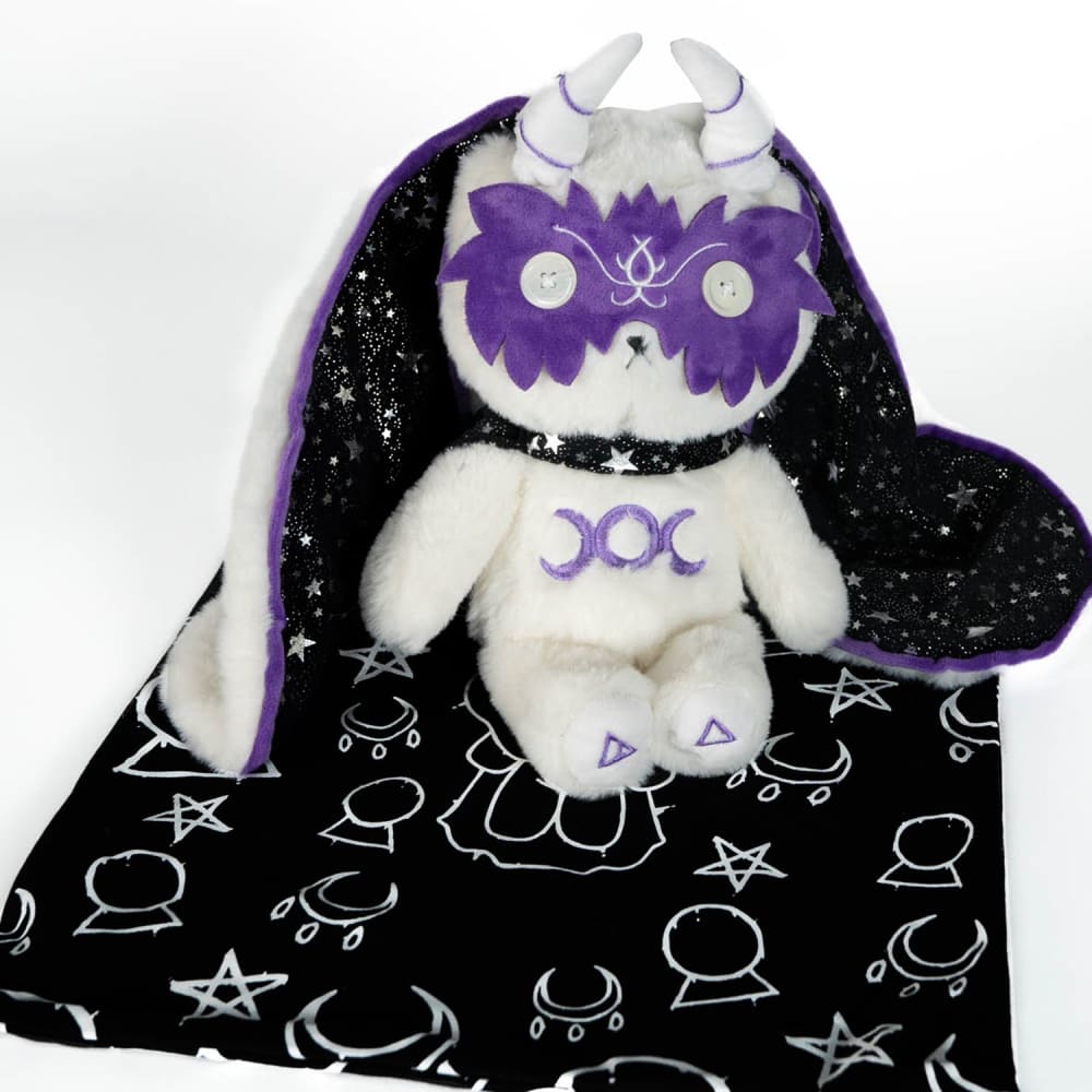 Plushie Dreadfuls - White Witch Bunny - Plush Stuffed Animal - Mysterious