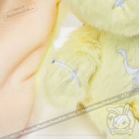 Load image into Gallery viewer, Plushie Dreadfuls -Yellow Anxiety Rabbit Plush Keychain Accessory Keychain
