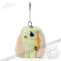 Load image into Gallery viewer, Plushie Dreadfuls -Yellow Anxiety Rabbit Plush Keychain Accessory Keychain

