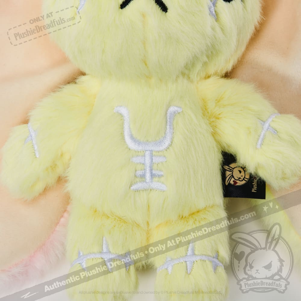 Plushie Dreadfuls -Yellow Anxiety Rabbit Plush Keychain Accessory Keychain