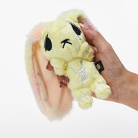 Load image into Gallery viewer, Plushie Dreadfuls -Yellow Anxiety Rabbit Plush Keychain Accessory Keychain
