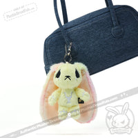 Load image into Gallery viewer, Plushie Dreadfuls -Yellow Anxiety Rabbit Plush Keychain Accessory Keychain
