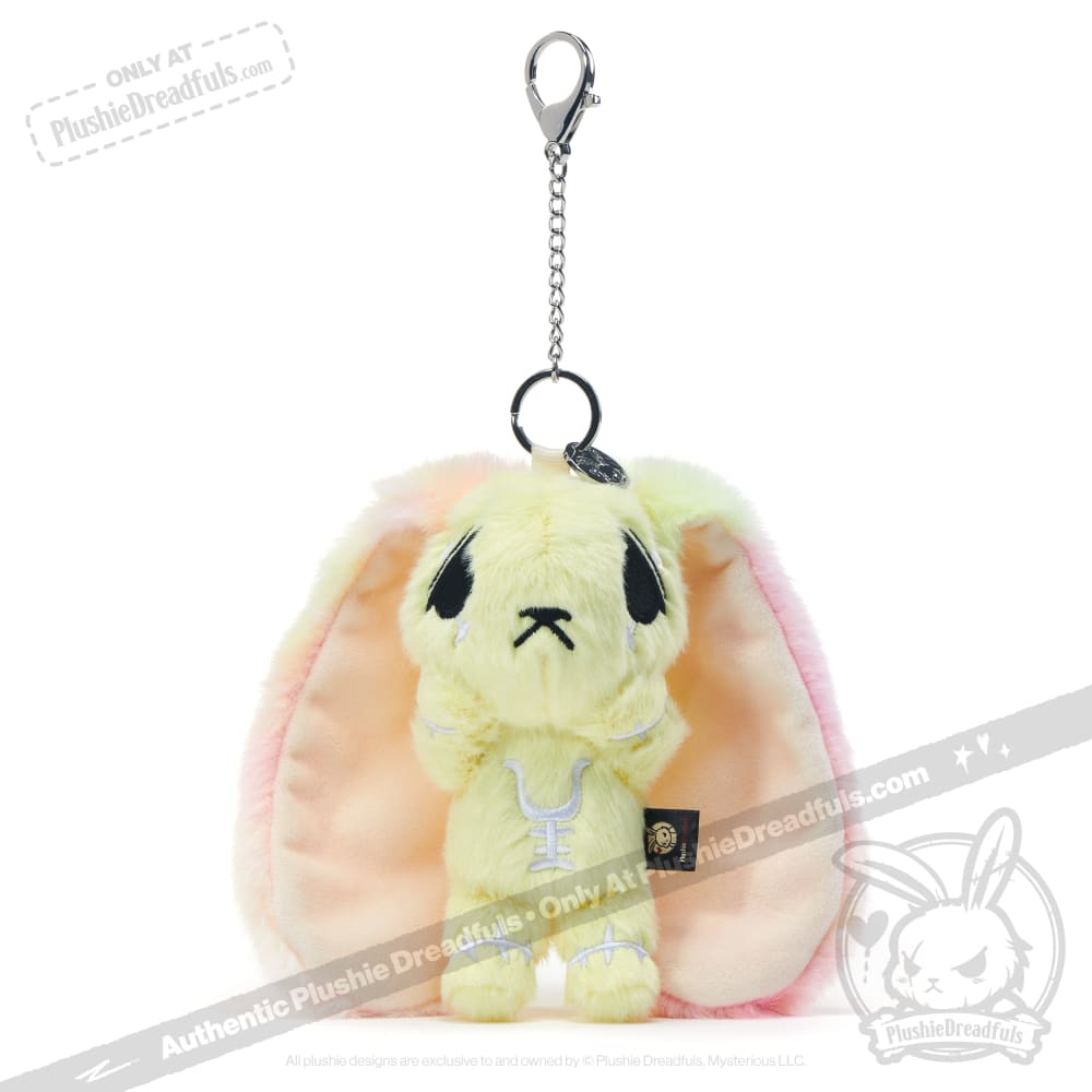 Plushie Dreadfuls -Yellow Anxiety Rabbit Plush Keychain Accessory Keychain