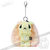 Load image into Gallery viewer, Plushie Dreadfuls -Yellow Anxiety Rabbit Plush Keychain Accessory Keychain
