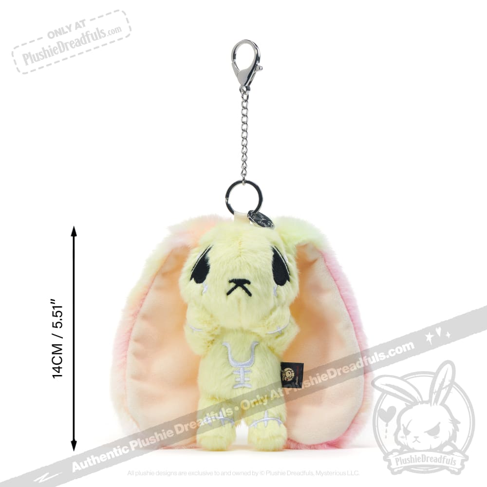 Plushie Dreadfuls -Yellow Anxiety Rabbit Plush Keychain Accessory Keychain