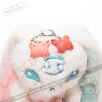 Load image into Gallery viewer, Plushie Dreadfuls - Zodiac Cancer Crabby Keychain Keychain
