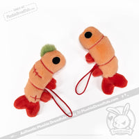 Load image into Gallery viewer, Plushie Notions - Emotional Support Shrimp Accessory Plush
