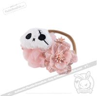 Load image into Gallery viewer, Plushie Notions - Skelly Bun Flower Crown Accessory accessory
