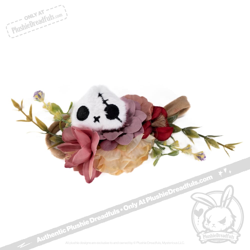 Plushie Notions - Skelly Bun Flower Crown Accessory - Mysterious