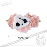 Load image into Gallery viewer, Plushie Notions - Skelly Bun Flower Crown Accessory accessory
