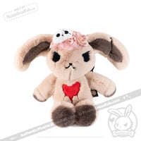 Load image into Gallery viewer, Plushie Notions - Skelly Bun Flower Crown Accessory Peach accessory
