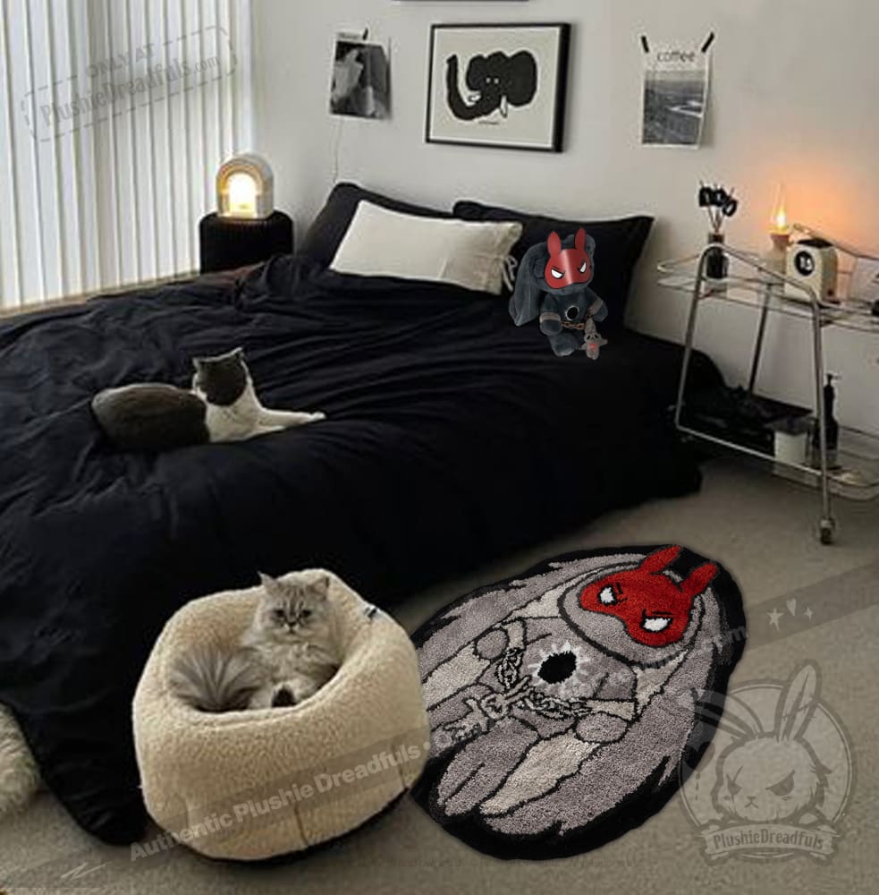 Ptsd Rabbit PTSD Rabbit Rug – Mysterious