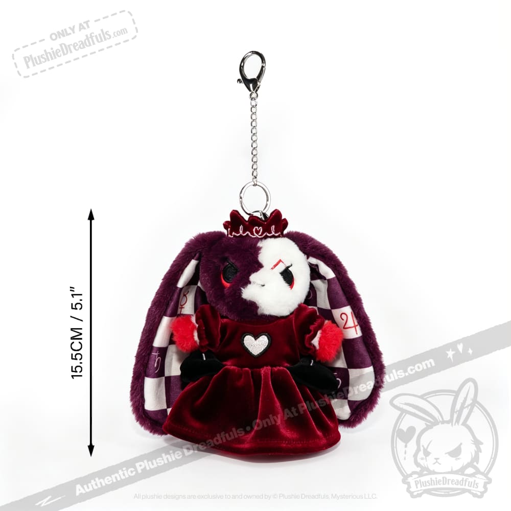 Queen of Hearts Rabbit Plush Keychain Accessory - Keychain