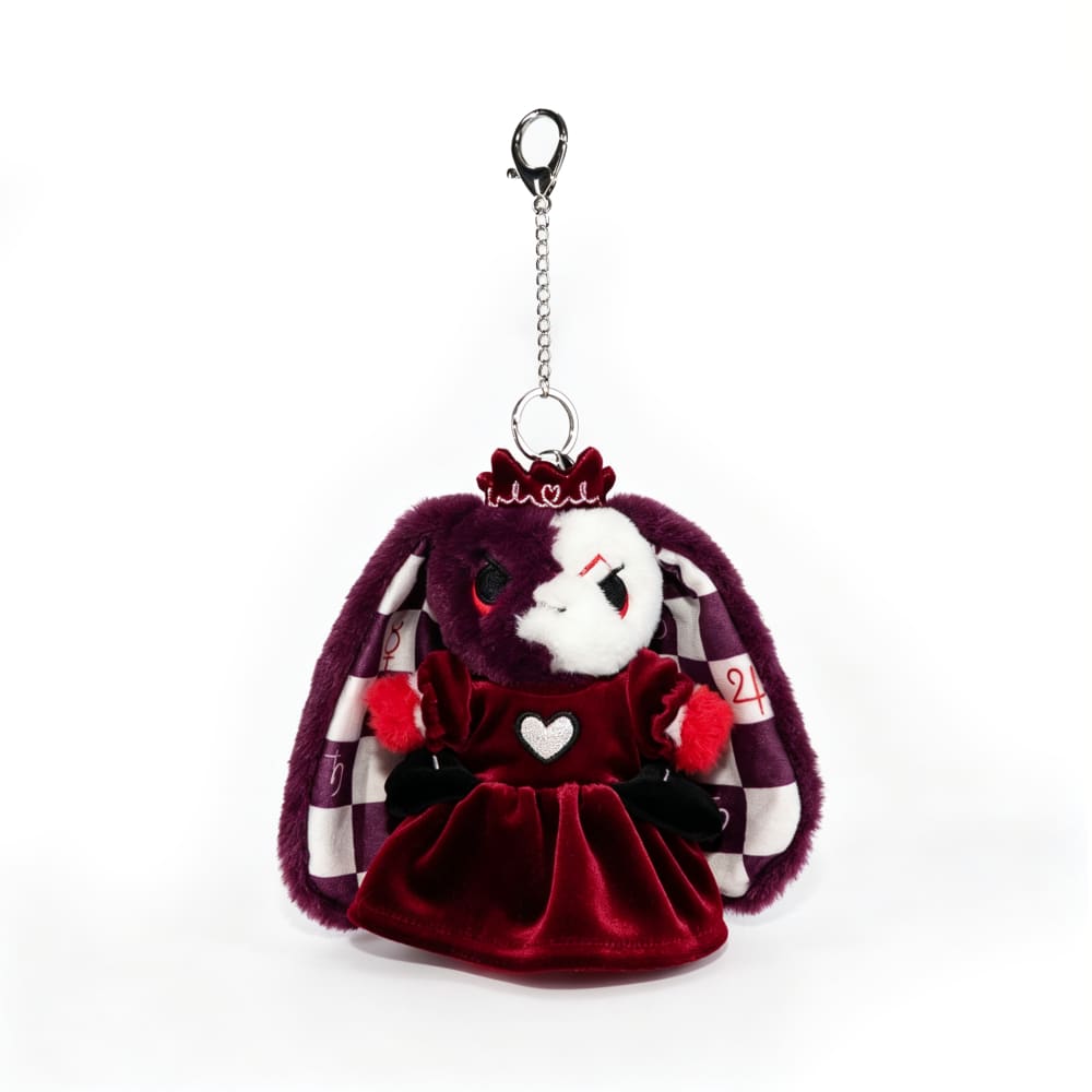 Queen of Hearts Rabbit Plush Keychain Accessory - Keychain