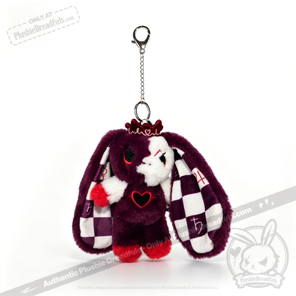 Queen of Hearts Rabbit Plush Keychain Accessory - Keychain