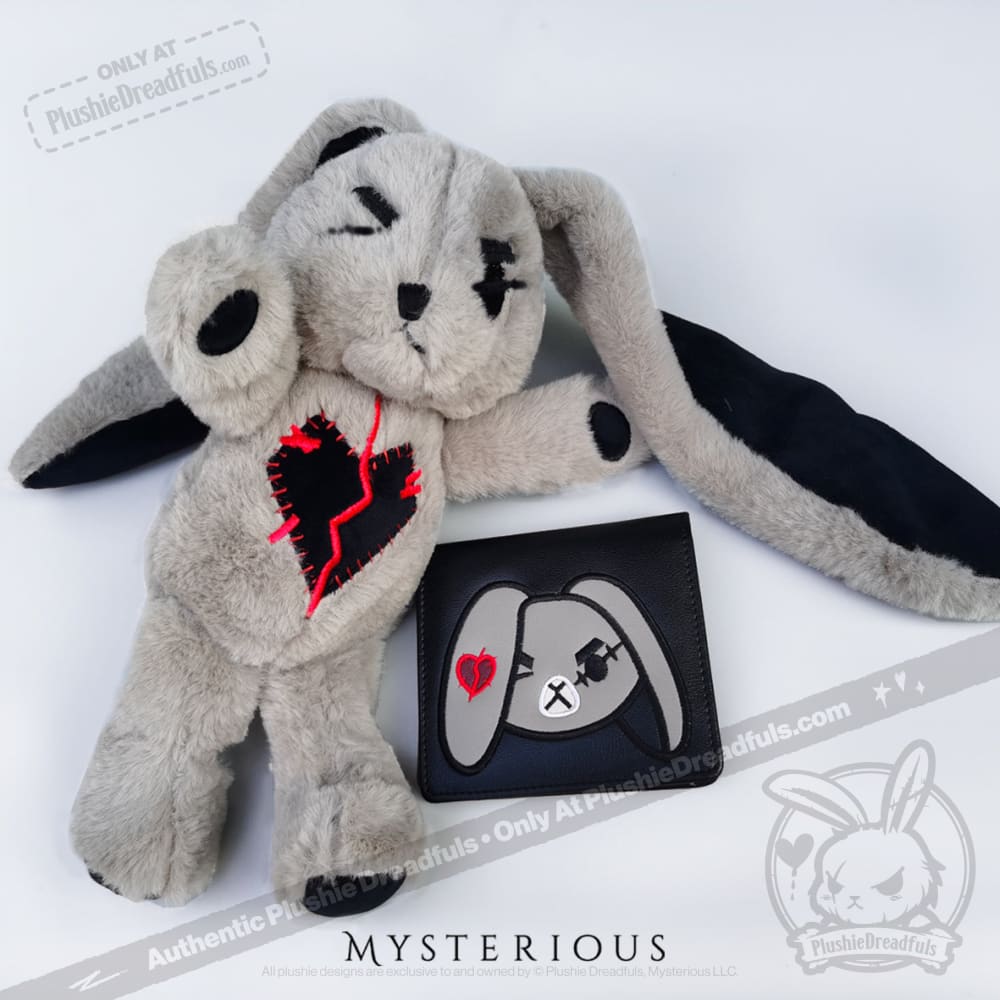Angry and Love Rabbit Leather Wallet - Mysterious