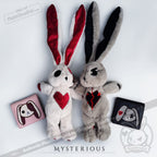 Angry and Love Rabbit Leather Wallet - Mysterious