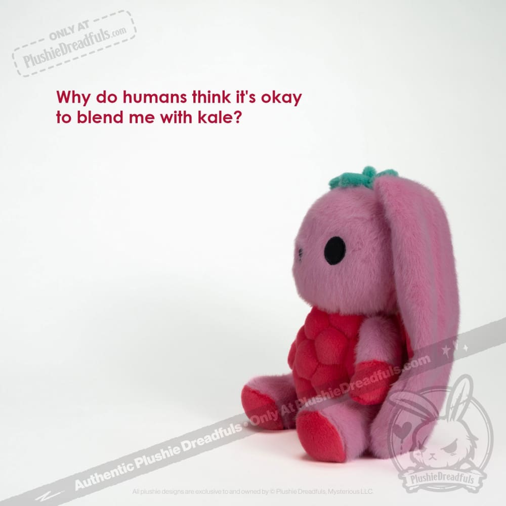 Plushie Dreadfuls - Raspberry Bunny Plush Stuffed Animal Toy