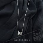 Royal Blue Butterflies Silver Jewelry and Tapestry Set - Mysterious