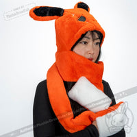 Load image into Gallery viewer, Scoodie Dreadful - Anxiety Rabbit Scarf Hoodie - Mysterious
