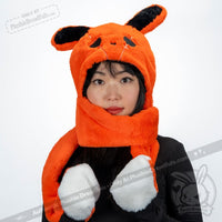 Load image into Gallery viewer, Scoodie Dreadful - Anxiety Rabbit Scarf Hoodie - Mysterious
