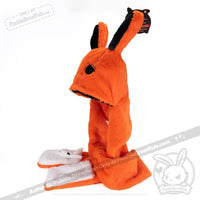 Load image into Gallery viewer, Scoodie Dreadful - Anxiety Rabbit Scarf Hoodie Hat
