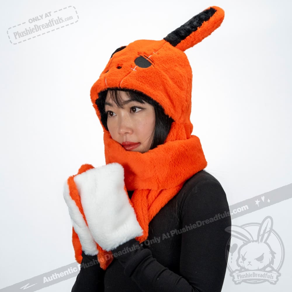 Scoodie Dreadful - Anxiety Rabbit Scarf Hoodie - Mysterious